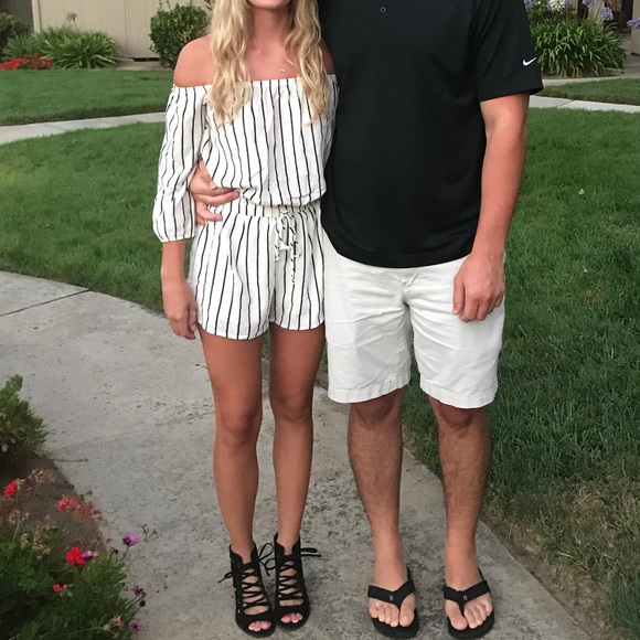 Striped Romper - Picture 3 of 9